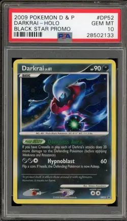Pokemon Darkrai Black Star Holo Promo DP52 PSA 10 Gem Mint - Image 1