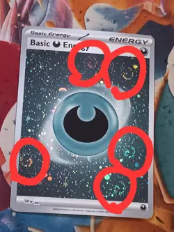 Pokemon S&V 151 Darkness Energy 5Xswirls HD Cosmos Holo 🔥NM - Image 1