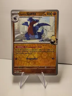 Cynthia's Gabite 103/182 Sv10: Destined Rivals Reverse Holo Pokemon TCG NM - Image 1