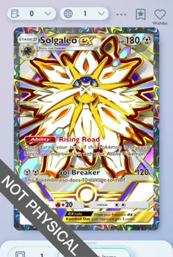 Pokemon TCG POCKET - Solgaleo Full Art 2⭐, Deluxe EX, English - Image 1