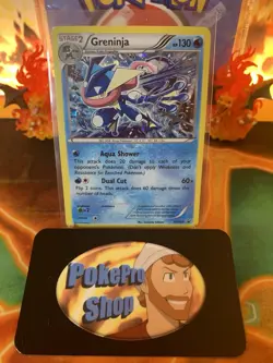 2016 Pokemon XY Black Star Promo Greninja XY162 - LP #15 - Image 1