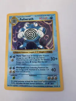 1999 Pokemon Base Set Shadowless Holo Poliwrath #13 - Image 1