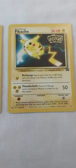 Lot of 3 Pokemon WOTC Black Star Promos Dragonite #5, Pikachu #4, Electabuzz #2 - Image 3