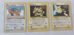 Lot of 3 Pokemon WOTC Black Star Promos Dragonite #5, Pikachu #4, Electabuzz #2 - Image 4