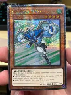 Yugioh - Elemental HERO Stratos Quarter Century Secret Rare RA03-EN177 NM - Image 1