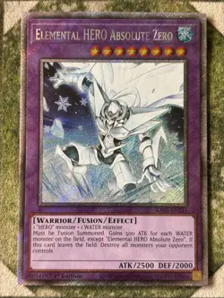YuGiOh ELEMENTAL HERO ABSOLUTE ZERO Platinum Secret RA03-EN231 - Image 2