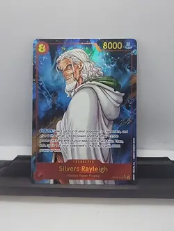 SEC RARE Silvers Rayleigh OP08-118 Parallel ALT ART / One Piece / Two Legends NM - Image 2
