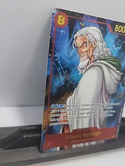 SEC RARE Silvers Rayleigh OP08-118 Parallel ALT ART / One Piece / Two Legends NM - Image 4
