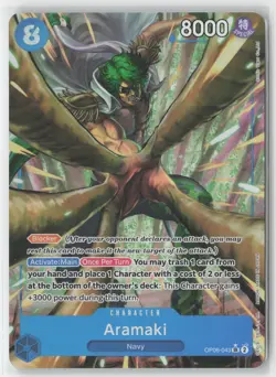 Aramaki Alt Art Foil OP06-043 SR One Piece TCG Wings of the Captain ENG - Image 1