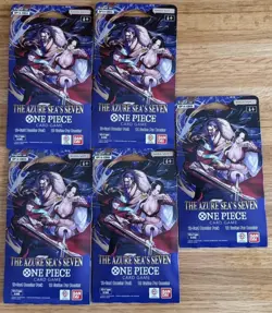 One Piece TCG The Azure Sea's Seven (5) Sleeved Booster Packs - IN HAND! - Image 1