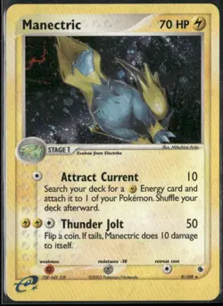 Manectric 9/109 Holo EX Ruby & Sapphire Pokemon English Card (LP) - Image 1