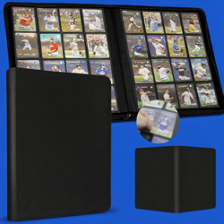 Premium Card Binder 16 Pocket, 1024 Cards PU Cover Trading Card Binder Side - Image 1
