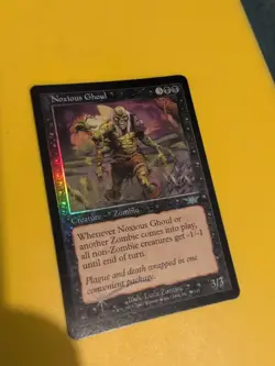 Noxious Ghoul. Zombie. Magic the Gathering Card. Legions. Old Vintage FOIL - Image 1