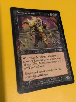 Noxious Ghoul. Zombie. Magic the Gathering Card. Legions. Old Vintage FOIL - Image 3