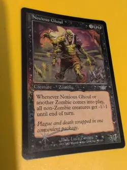 Noxious Ghoul. Zombie. Magic the Gathering Card. Legions. Old Vintage FOIL - Image 4
