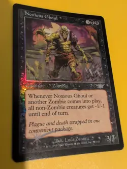 Noxious Ghoul. Zombie. Magic the Gathering Card. Legions. Old Vintage FOIL - Image 5