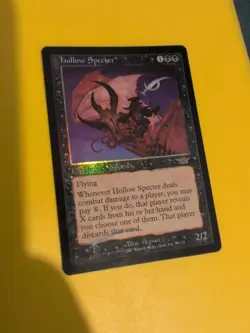 Hollow Specter. rare Magic the Gathering Card. Legions. Old Vintage FOIL - Image 1