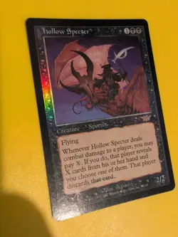 Hollow Specter. rare Magic the Gathering Card. Legions. Old Vintage FOIL - Image 2