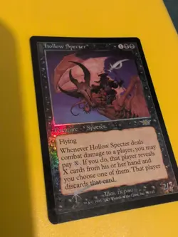 Hollow Specter. rare Magic the Gathering Card. Legions. Old Vintage FOIL - Image 4
