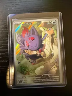 Pokemon N's Zorua 189 Sv: Scarlet & Violet Promo Cards Holo NM - Image 1