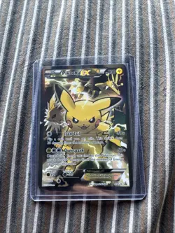 Pokemon TCG Pikachu EX XY124 Holo Promo Card - Image 1