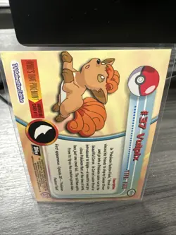 VULPIX TV Animation Edition POKEMON Holo Foil 1999 TOPPS Trading Card #37 - Image 2