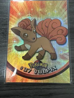 VULPIX TV Animation Edition POKEMON Holo Foil 1999 TOPPS Trading Card #37 - Image 3