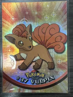 VULPIX TV Animation Edition POKEMON Holo Foil 1999 TOPPS Trading Card #37 - Image 4