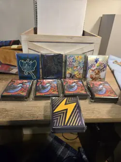 POKEMON ACCESSORY LOT SEALED SLEEVES PLAYMATS POKEMON CENTER NO CARDS - Image 1