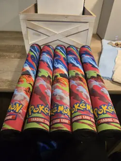 POKEMON ACCESSORY LOT SEALED SLEEVES PLAYMATS POKEMON CENTER NO CARDS - Image 5