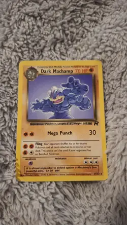 ​Dark Machamp 27/82 Rare Non-Holo - Team Rocket WOTC Pokemon Card - Vintage 2000 - Image 1