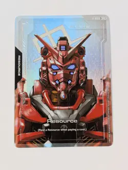 Red Gundam Resource Foil - R-013 - C+ NM - Gundam TCG Card Game - Image 1