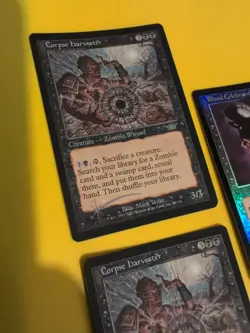 Corpse Harvester x2 & Blood Celebrant MTG 3 Card. Legions. Old Vintage FOIL - Image 4