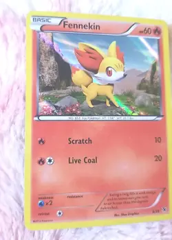 2013 Pokemon TCG Fennekin #8/39 Kalos Starter Set Holo Card - Image 2