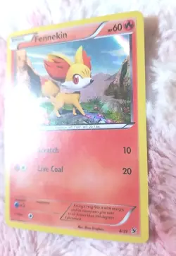 2013 Pokemon TCG Fennekin #8/39 Kalos Starter Set Holo Card - Image 3