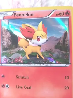 2013 Pokemon TCG Fennekin #8/39 Kalos Starter Set Holo Card - Image 4