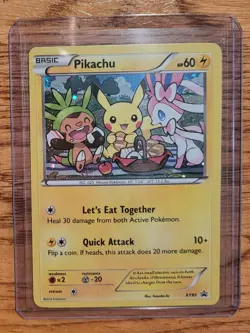 Pokemon Pikachu TCG XY95 XY Black Star Promo Holo Card In Toploader SEE PICS - Image 1