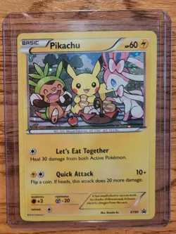 Pokemon Pikachu TCG XY95 XY Black Star Promo Holo Card In Toploader SEE PICS - Image 2
