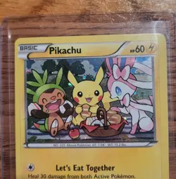 Pokemon Pikachu TCG XY95 XY Black Star Promo Holo Card In Toploader SEE PICS - Image 3