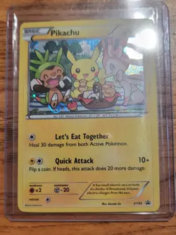 Pokemon Pikachu TCG XY95 XY Black Star Promo Holo Card In Toploader SEE PICS - Image 4