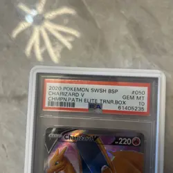 2020 Pokemon SWSH BSP Charizard V Champions Path #050 PSA 10 GEM MT Card - Image 2