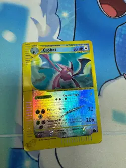 Crystal Crobat 147/144 Skyridge Reverse Holo Rare Pokemon Card - Image 1