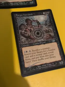 Corpse Harvester x2 Zombie Magic the Gathering 2 Card Legions. Old Vintage FOIL - Image 2