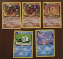 Team Rocket Pokemon Cards - 16 Un/Common + Dark Gyarados 25/82 MP to LP - Image 5