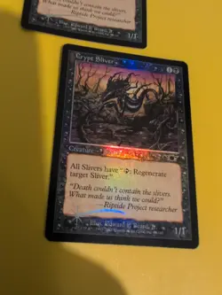 Crypt Sliver x2 Magic the Gathering Card. Legions. Old Vintage FOIL - Image 5