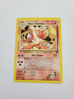 Pokemon Card Blaine's Charmeleon 1st Edition Uncommon Gym Challenge 31/132 NM - Image 1