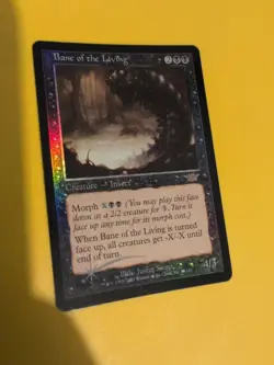 Bane of the Living. Rare Magic the Gathering Card. Legions. Old Vintage FOIL - Image 1