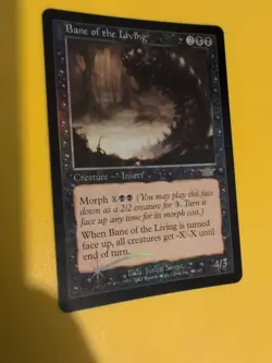Bane of the Living. Rare Magic the Gathering Card. Legions. Old Vintage FOIL - Image 2
