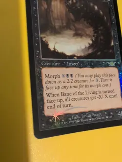 Bane of the Living. Rare Magic the Gathering Card. Legions. Old Vintage FOIL - Image 3