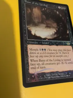 Bane of the Living. Rare Magic the Gathering Card. Legions. Old Vintage FOIL - Image 4